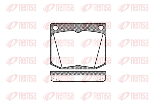 REMSA Комплект тормозных колодок, дисковый тормоз 0038.30