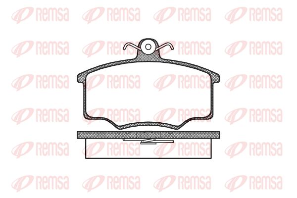 REMSA Комплект тормозных колодок, дисковый тормоз 0046.00