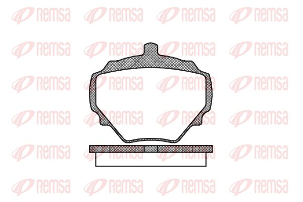 REMSA Комплект тормозных колодок, дисковый тормоз 0052.00