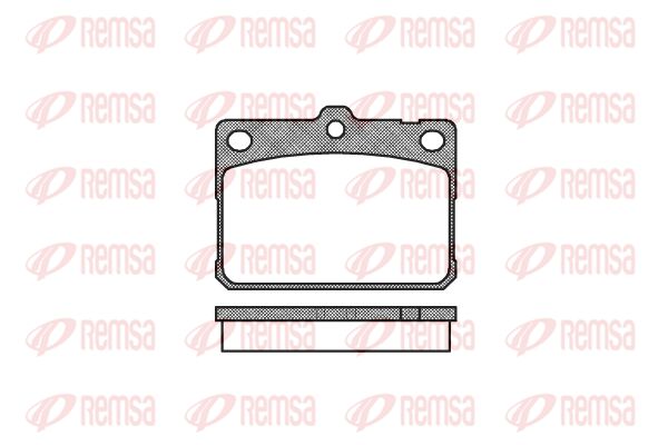REMSA Комплект тормозных колодок, дисковый тормоз 0079.30