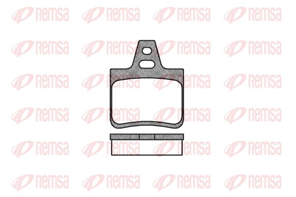 REMSA Комплект тормозных колодок, дисковый тормоз 0102.10