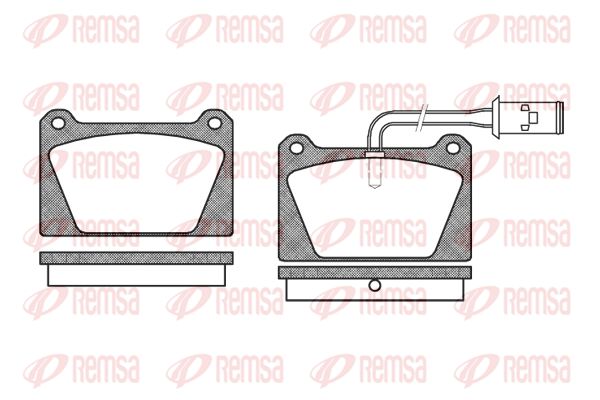 REMSA Комплект тормозных колодок, дисковый тормоз 0122.02