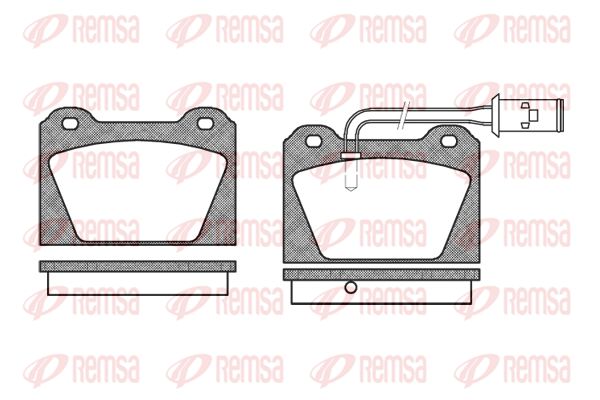 REMSA Комплект тормозных колодок, дисковый тормоз 0123.02