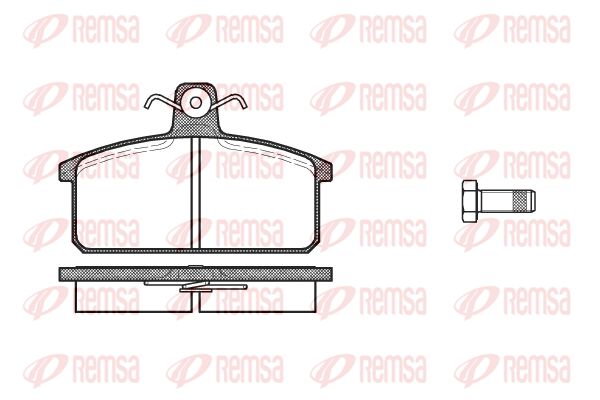 REMSA Комплект тормозных колодок, дисковый тормоз 0128.00