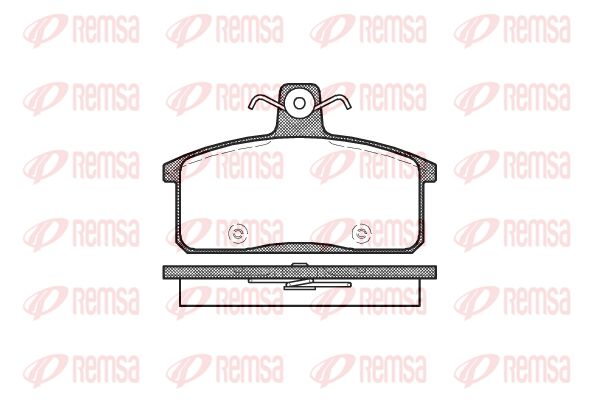 REMSA Комплект тормозных колодок, дисковый тормоз 0128.50