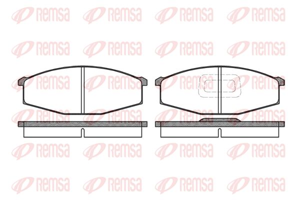 REMSA Комплект тормозных колодок, дисковый тормоз 0129.10