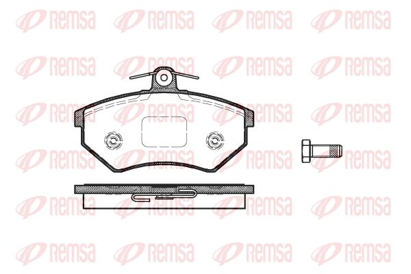 REMSA Комплект тормозных колодок, дисковый тормоз 0134.50