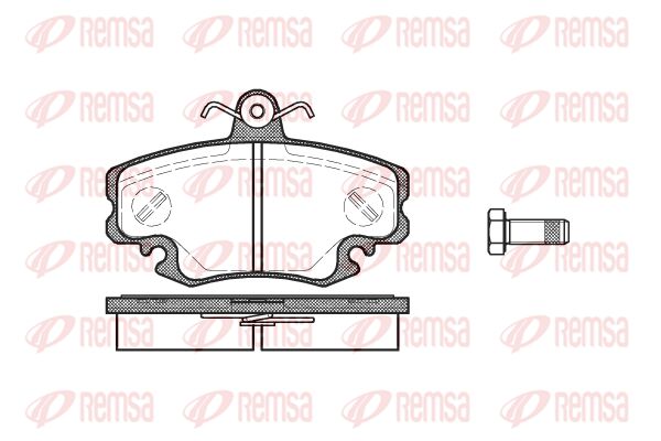REMSA Комплект тормозных колодок, дисковый тормоз 0141.10