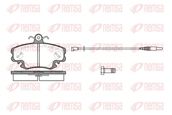 REMSA Комплект тормозных колодок, дисковый тормоз 0141.30