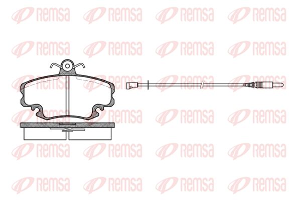 REMSA Комплект тормозных колодок, дисковый тормоз 0141.32