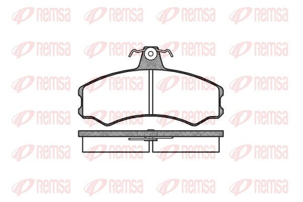 REMSA Bremžu uzliku kompl., Disku bremzes 0143.00