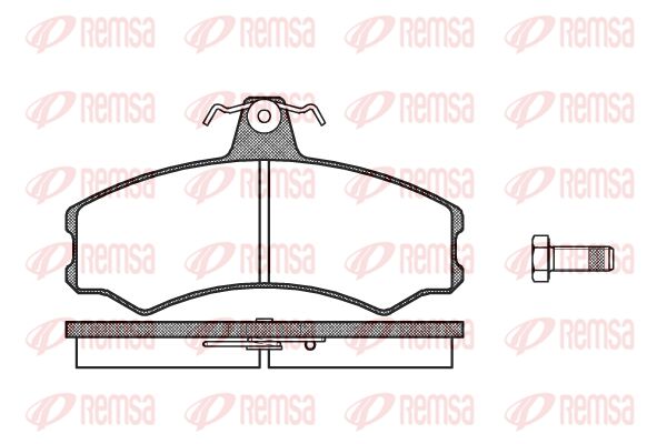 REMSA Комплект тормозных колодок, дисковый тормоз 0143.10