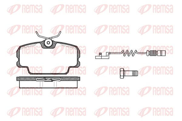 REMSA Комплект тормозных колодок, дисковый тормоз 0145.02