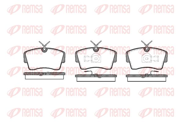 REMSA Комплект тормозных колодок, дисковый тормоз 0173.00
