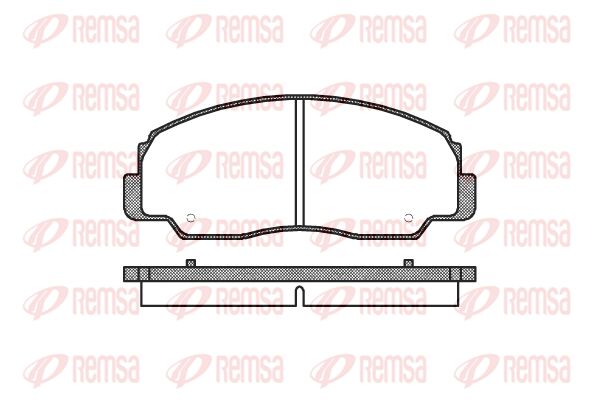 REMSA Комплект тормозных колодок, дисковый тормоз 0178.20