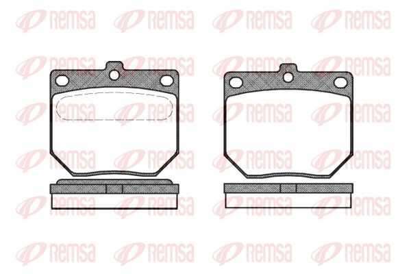 REMSA Комплект тормозных колодок, дисковый тормоз 0186.00