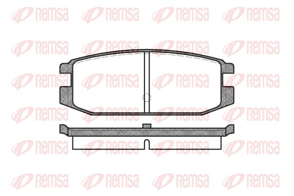 REMSA Комплект тормозных колодок, дисковый тормоз 0217.00