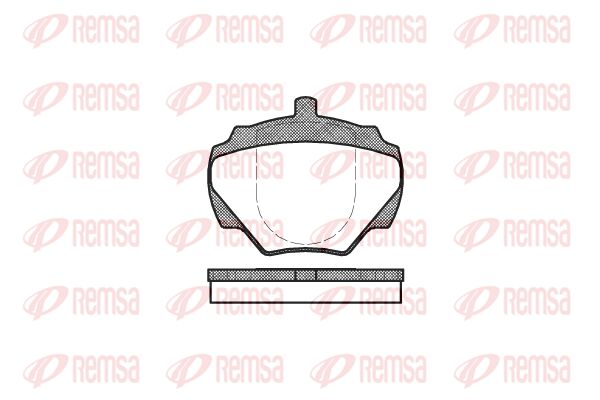 REMSA Комплект тормозных колодок, дисковый тормоз 0222.00