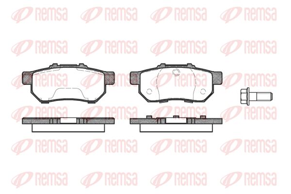 REMSA Комплект тормозных колодок, дисковый тормоз 0233.20
