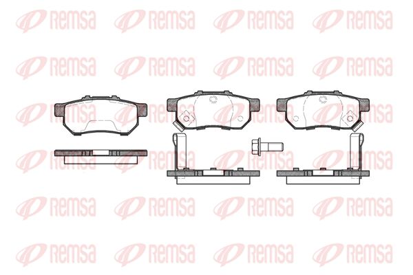 REMSA Комплект тормозных колодок, дисковый тормоз 0233.52