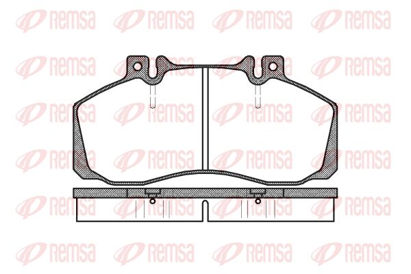 REMSA Bremžu uzliku kompl., Disku bremzes 0245.00