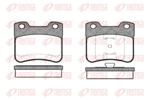 REMSA Комплект тормозных колодок, дисковый тормоз 0247.10