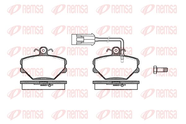 REMSA Комплект тормозных колодок, дисковый тормоз 0264.42