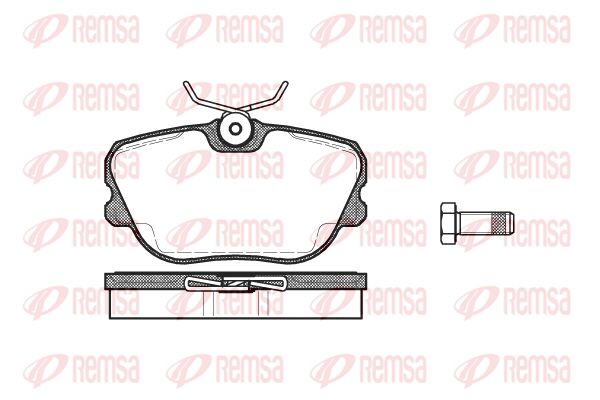 REMSA Комплект тормозных колодок, дисковый тормоз 0280.10