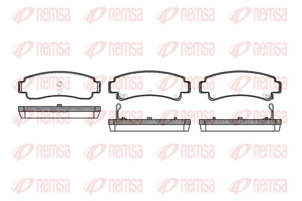 REMSA Комплект тормозных колодок, дисковый тормоз 0302.02