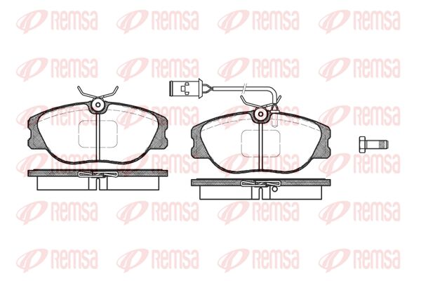 REMSA Комплект тормозных колодок, дисковый тормоз 0305.02