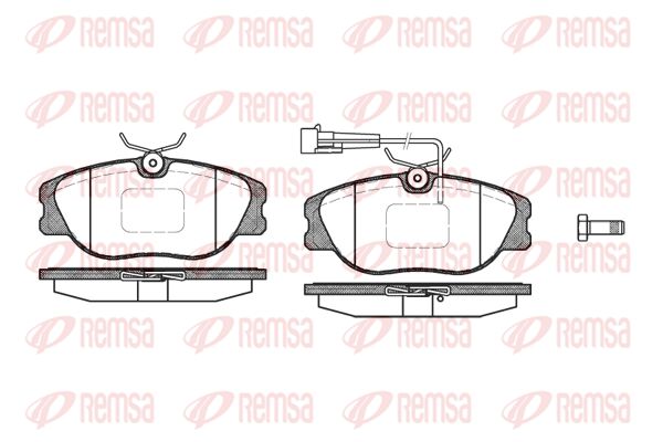 REMSA Комплект тормозных колодок, дисковый тормоз 0305.12