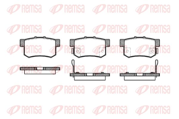 REMSA Комплект тормозных колодок, дисковый тормоз 0325.12