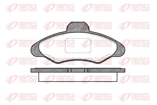 REMSA Комплект тормозных колодок, дисковый тормоз 0331.00