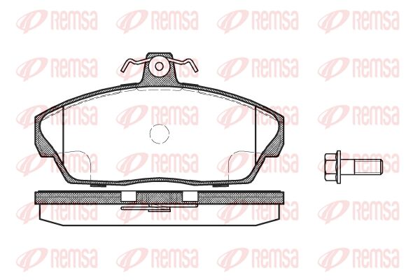 REMSA Комплект тормозных колодок, дисковый тормоз 0337.10