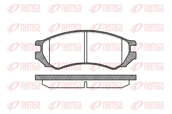REMSA Комплект тормозных колодок, дисковый тормоз 0344.00