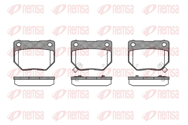 REMSA Комплект тормозных колодок, дисковый тормоз 0365.02