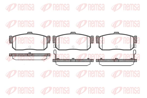 REMSA Комплект тормозных колодок, дисковый тормоз 0366.22