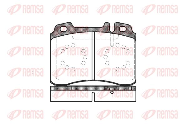 REMSA Комплект тормозных колодок, дисковый тормоз 0379.20