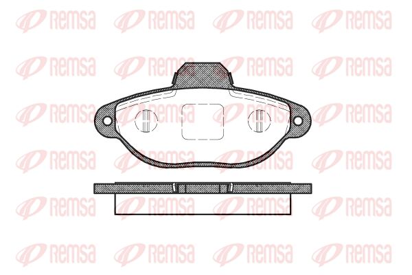 REMSA Комплект тормозных колодок, дисковый тормоз 0414.20