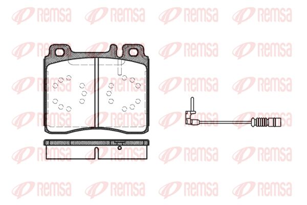 REMSA Комплект тормозных колодок, дисковый тормоз 0420.02