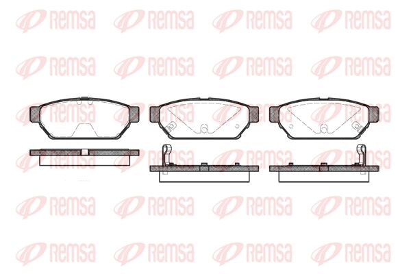 REMSA Комплект тормозных колодок, дисковый тормоз 0440.02