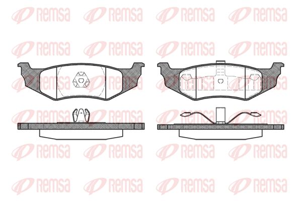 REMSA Комплект тормозных колодок, дисковый тормоз 0482.40