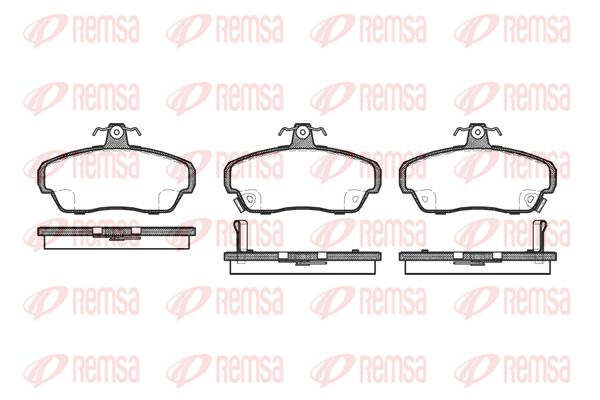 REMSA Комплект тормозных колодок, дисковый тормоз 0490.02