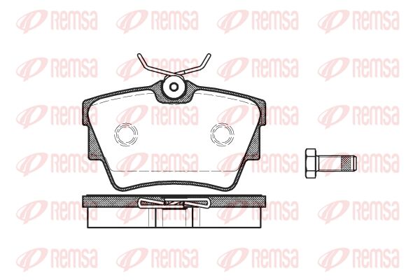 REMSA Комплект тормозных колодок, дисковый тормоз 0591.10