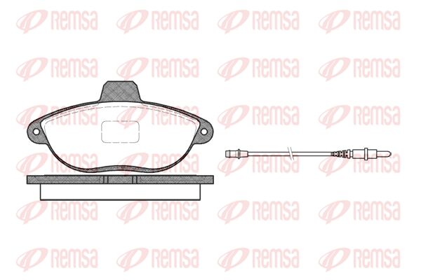 REMSA Комплект тормозных колодок, дисковый тормоз 0602.02