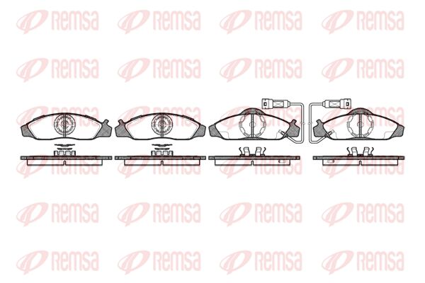 REMSA Комплект тормозных колодок, дисковый тормоз 0624.02