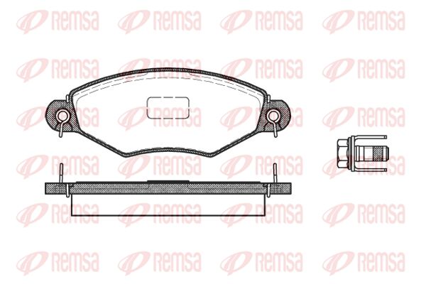 REMSA Комплект тормозных колодок, дисковый тормоз 0643.10