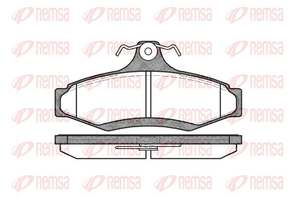 REMSA Комплект тормозных колодок, дисковый тормоз 0646.10