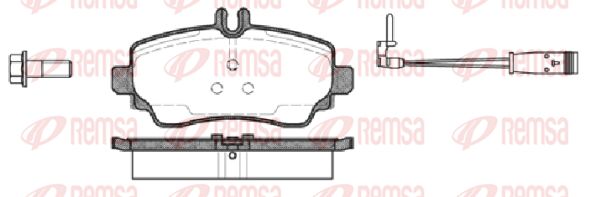 REMSA Комплект тормозных колодок, дисковый тормоз 0650.22
