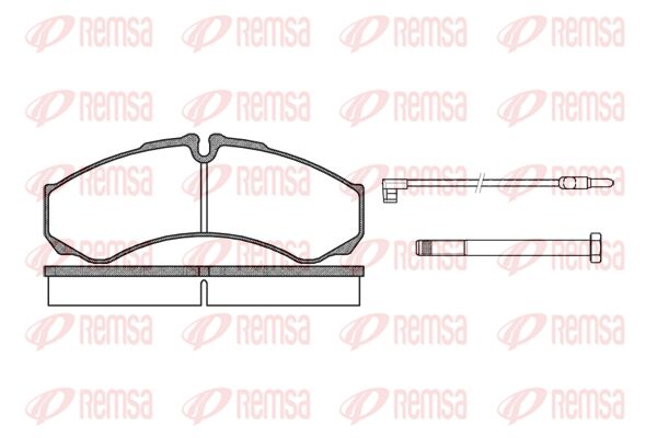 REMSA Комплект тормозных колодок, дисковый тормоз 0651.02